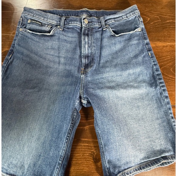 Calvin Klein Other - Calvin Klein Mens Straight Denim Shorts Blue Medium Wash W36 40719LU
